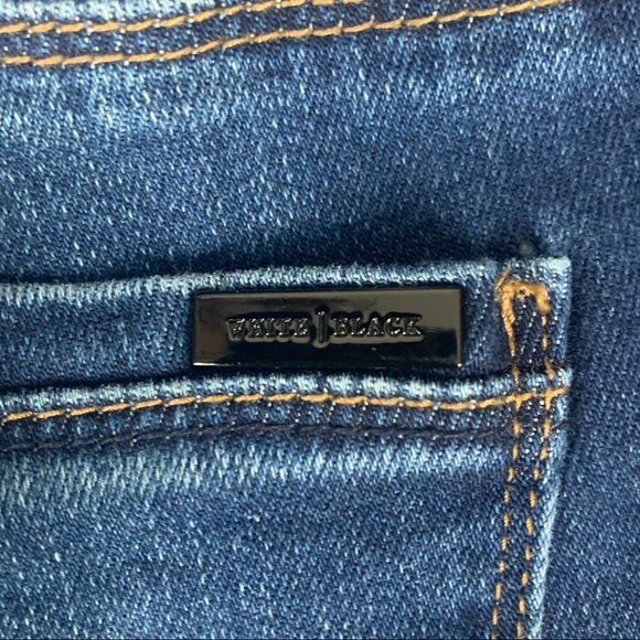 White House Black Market WHBM Skimmer cuffed denim blue Jeans size 2 medium wash - Picture 5 of 16